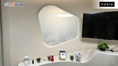 กระจกทรงอิสระ · Free Form Glass — InHouse Smart Film + Smart Glass