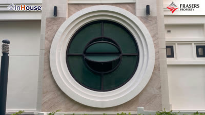 บานครึ่งวงกลม · Semi-circle Glass — InHouse Smart Film + Smart Glass