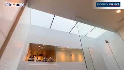 กระจก Skylight / หลังคา · Skylight · Roof Glass — InHouse Smart Film + Smart Glass