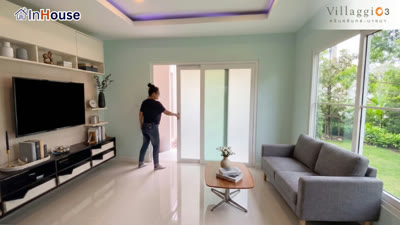 ประตูบานเลื่อน · Sliding Door — InHouse Smart Film + Smart Glass