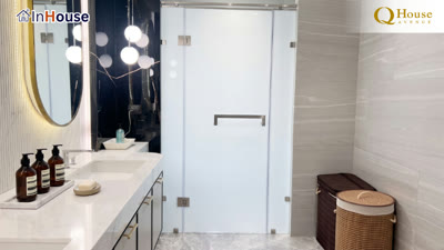 ประตูบานสวิง · Swing Door — InHouse Smart Film + Smart Glass