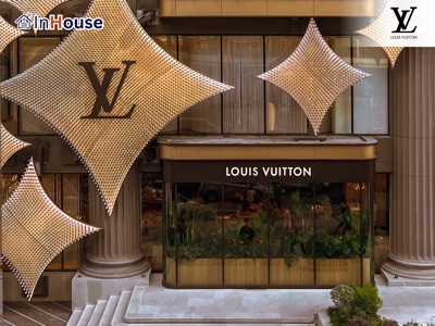 Cafe Restaurant ฟิล์มไฟฟ้า Smart Film กระจกฝ้าไฟฟ้า Smart Glass · Louis Vuitton The Place · Cafe Amazon · Starbucks · InHouse