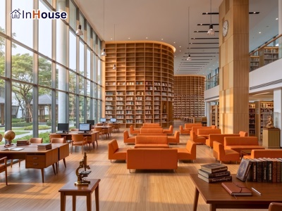 Library Study Room มหาวิทยาลัย ฟิล์มไฟฟ้า Smart Film · InHouse