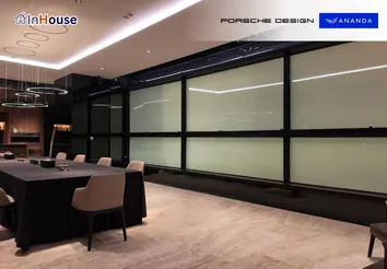 กระจกบานพับแบบรถสปอร์ต กว้างกว่า 8 เมตร @ Porsche Design Tower Bangkok โดย InHouse