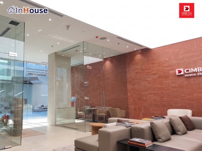 Private Banking HNW Suite CIMB ฟิล์มไฟฟ้า Smart Film กระจกฝ้าไฟฟ้า Smart Glass · InHouse