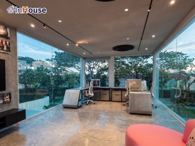Glass House Skylight · InHouse Smart Film ใสที่สุดในตลาด · Performance Series Lucida™ Pure Clarity · ฟิล์มไฟฟ้าใสที่สุดสำหรับ Glass House (The Yard)