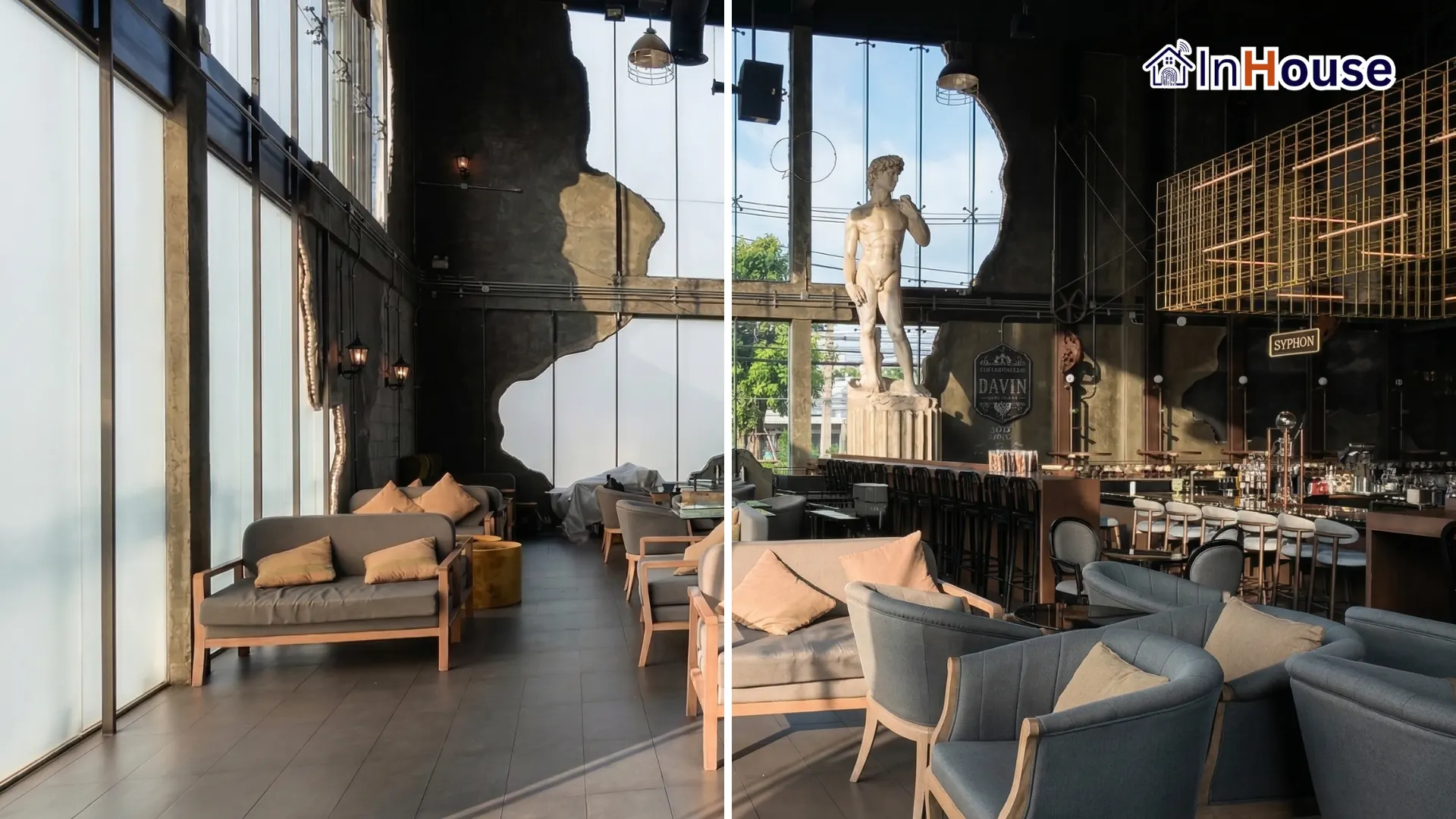 ผลงานติดตั้งฟิล์มไฟฟ้า Smart Film ที่ Davin Eatery – Thermal Control คาเฟ่กระจกอิสระ · ร้าน Davin Cafe ติดถนนเลียบด่วนรามอินทรา กรุงเทพฯ