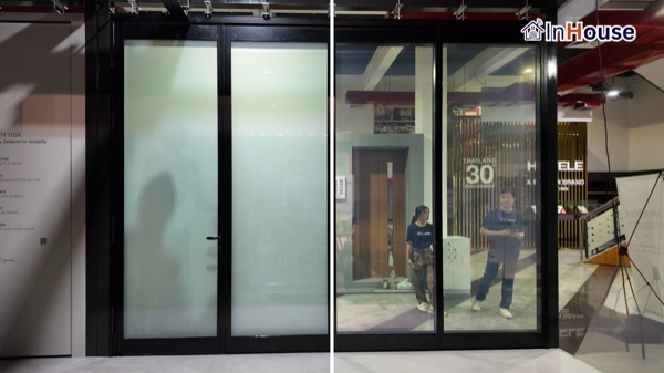 Hafele x InHouse – ประตูบานเลื่อนอิสระ ติดตั้งฟิล์มไฟฟ้า โดย InHouse Technology