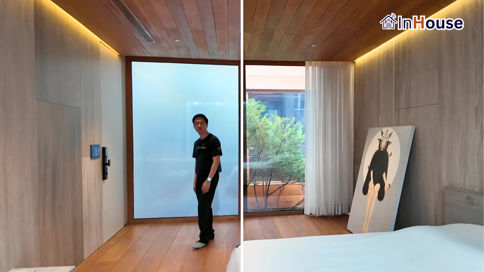 ผลงานติดตั้งฟิล์มไฟฟ้า คุณโก๋ – บ้านเดี่ยวสุดหรู โดย InHouse Technology