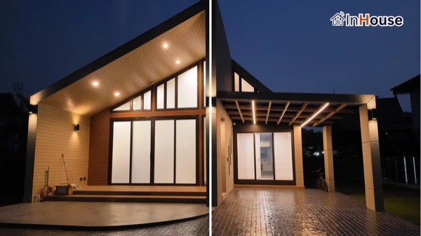 คุณแนน – บ้านน็อคดาวน์ ติดตั้งฟิล์มไฟฟ้า โดย InHouse Technology