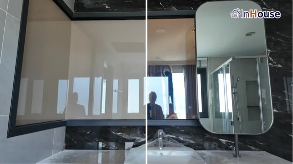 T Sky Design – Sexy Bathroom Showcase ของบริษัทอินทีเรีย ติดตั้งฟิล์มไฟฟ้า โดย InHouse Technology
