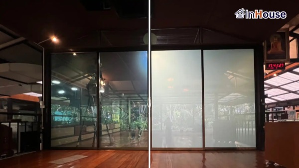 วัดเขาใหญ่ญาณสัมปันโน – ห้องเจ้าอาวาส ติดตั้งฟิล์มไฟฟ้า โดย InHouse Technology